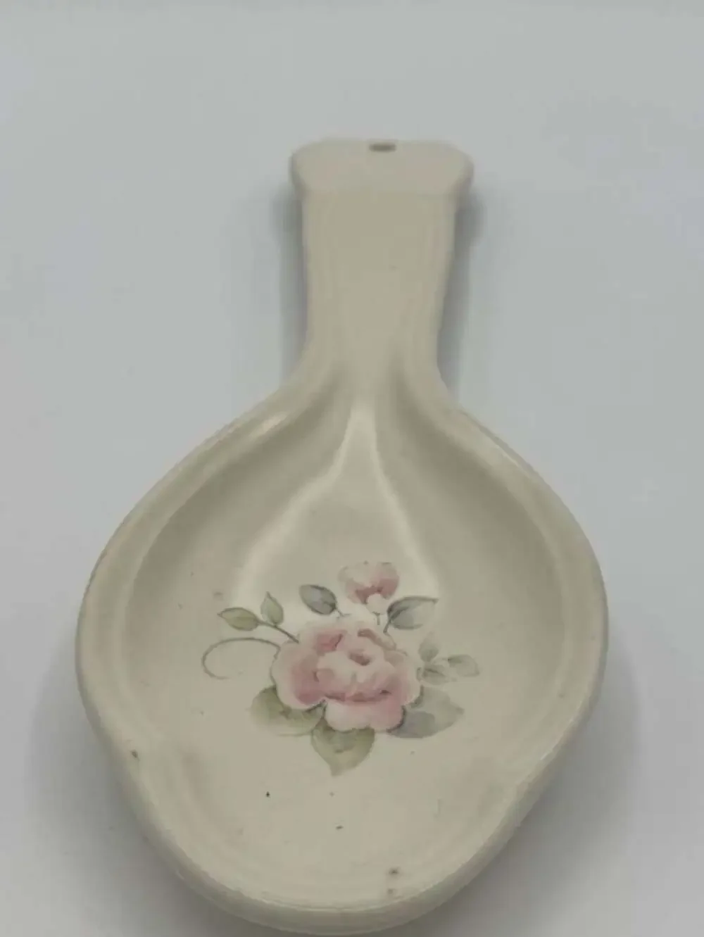Pfaltzgraff Tea Rose Stoneware Spoon Rest